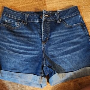 Time and Tru Dark Blue Jean Shorts